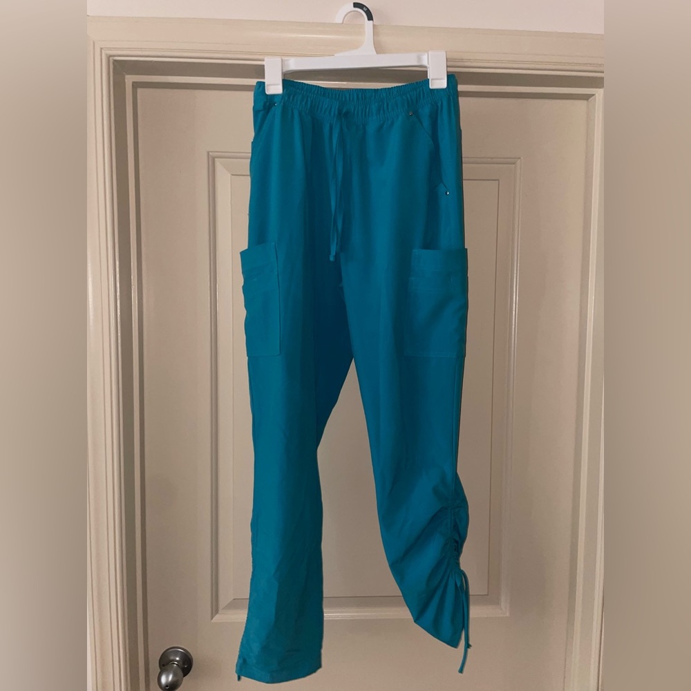Teal scrub pants